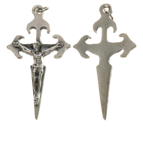 Rosenkranzkreuz, Jakobskreuz mit Ringel, 4,1 cm 1