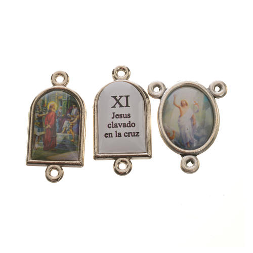 Pater and medal Way of the Cross SPANISH 15pcs 3
