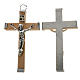 Rosenkranzkreuz, Kreuz aus Holz, natur, 5,7 cm s1