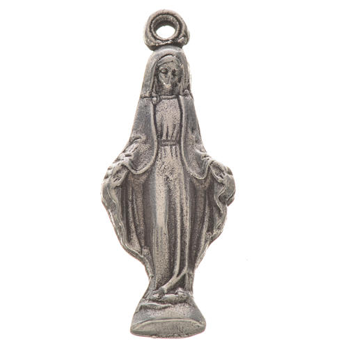 Miraculous Medal in zamak for do-it-yourself rosaries 1