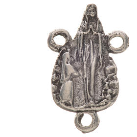 Our Lady of Lourdes medal made of zamak for do-it-yourself rosar