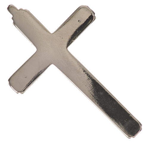 Crucifix pour chapelet nickelé et galvanisé argent vieilli 2