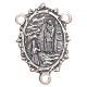 Medal for DIY rosary with Our Lady of Lourdes and Saint Bernadette s1