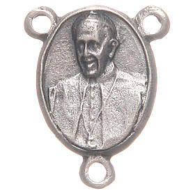 Medal for DIY rosary with Pope Francis and Merciful Jesus