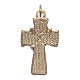 Rosenkranzkreuz, Heiliger Geist, vergoldetes Metall, blauer und roter Emaille s2