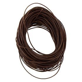 Corde marron pour bricolage chapelets (12 chapelets)