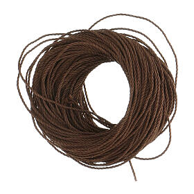 Corda castanha para montagem de terços (suficiente para 12 terços)