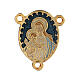 Rosary centerpiece, Mary with Child enameled s1