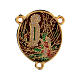 Enamelled pendant Our Lady of Lourdes and Bernadette s1