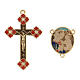 Cruz cruce Virgen Niño rosario hecho con bricolaje s1