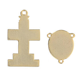 Croix médaille Coeur Immaculé de Marie bricolage chapelet