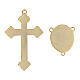 Cross, pendant with Baby and Virgin light blue DIY rosary s2