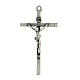 Simple crucifix for rosary, zamak, 4.5x2.5 cm s1