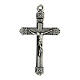 Classic zamak crucifix for DIY rosary 5x3 cm s1