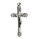 Classic zamak crucifix for DIY rosary 5x3 cm s2