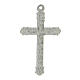 Classic zamak crucifix for DIY rosary 5x3 cm s3