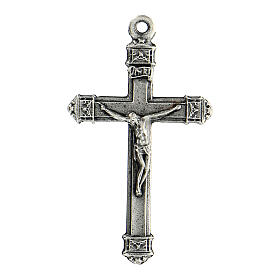 DIY rosary classic cross zamak metal 5x3 cm