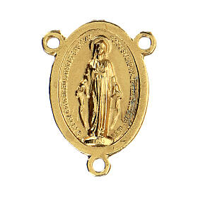 Medaille Wundertätige Mutter Gottes aus goldenem Zamak, 2,5 cm
