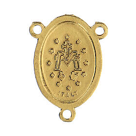 Medaille Wundertätige Mutter Gottes aus goldenem Zamak, 2,5 cm