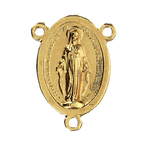 Medaille Wundertätige Mutter Gottes aus goldenem Zamak, 2,5 cm 1