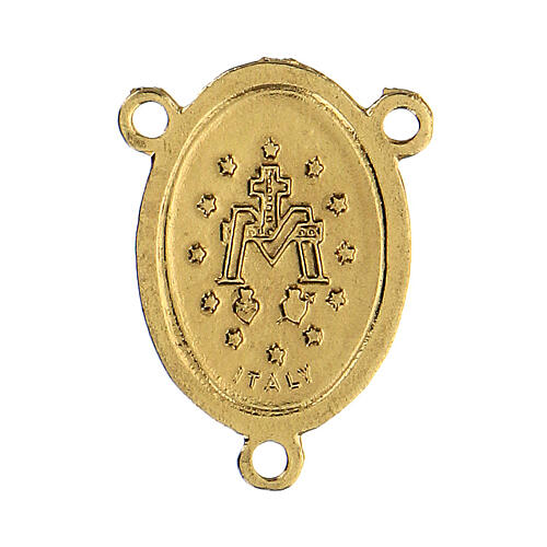Medaille Wundertätige Mutter Gottes aus goldenem Zamak, 2,5 cm 2