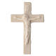 Crucifijo para rosario 3 cm madera natural Val Gardena s1
