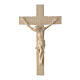 Crocifisso legno naturale 5 cm Val Gardena s1