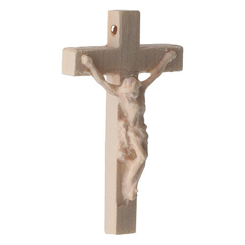 Rosary crucifix, 2 in, natural wood of Val Gardena 3