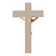 Rosary crucifix, 2 in, natural wood of Val Gardena s4
