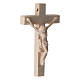 Crocifisso rosario 5 cm legno naturale Val Gardena s3