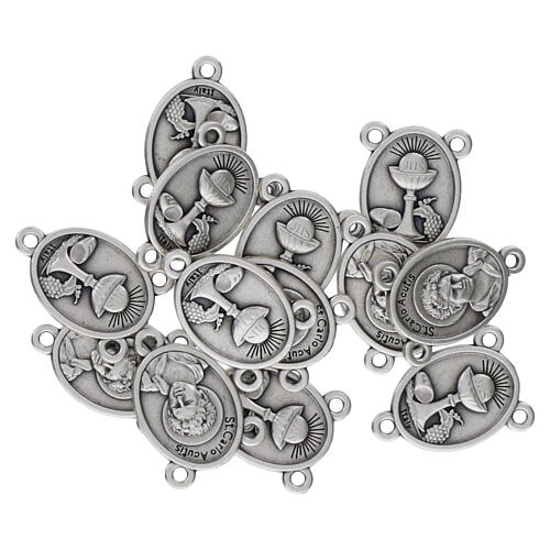 Krzyżyk Karol Acutis posrebrzany, 20x18 mm, do samodzielnego tworzenia różańców 3