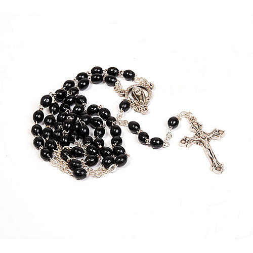 Rosary with black beads 1