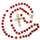 Rose-scented rosary with metal cross s2