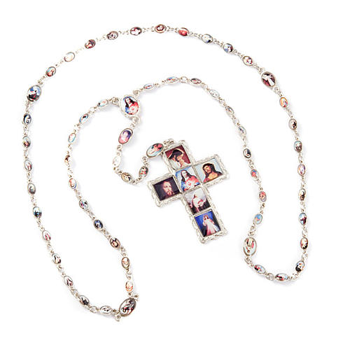 Multi-image metal rosary 1
