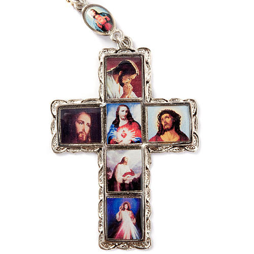 Multi-image metal rosary 3