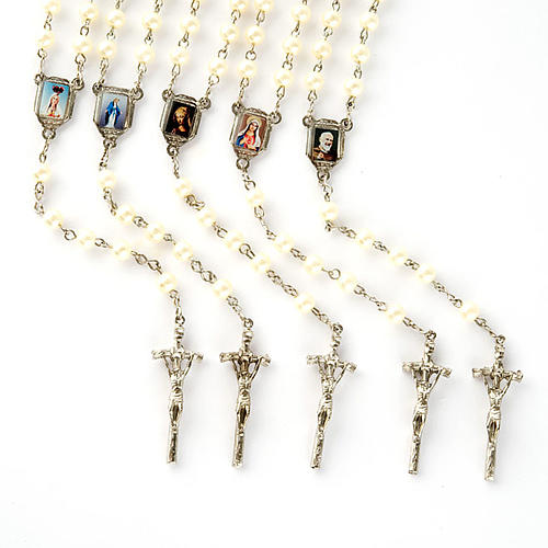 Pearled rosary with images (20 diam) 1