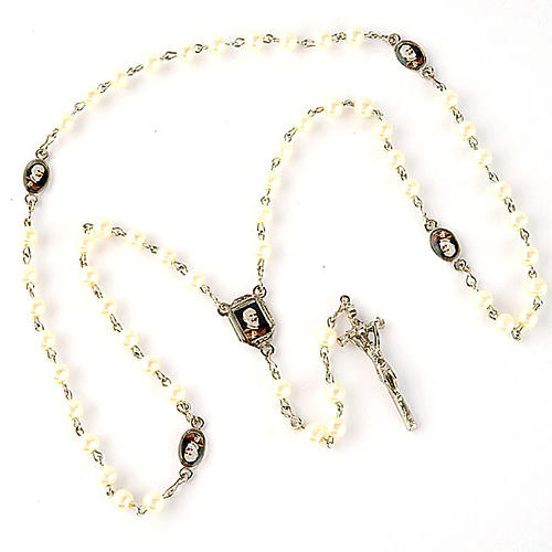 Pearled rosary with images (20 diam) 2