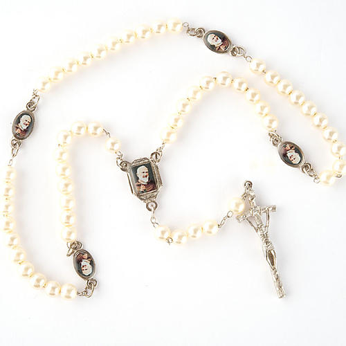 Pearled rosary with images (14 diam) 2