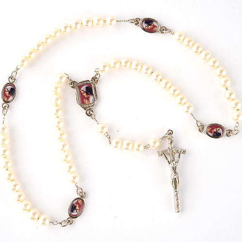 Pearled rosary with images (14 diam) 5