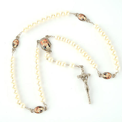 Pearled rosary with images (14 diam) 4