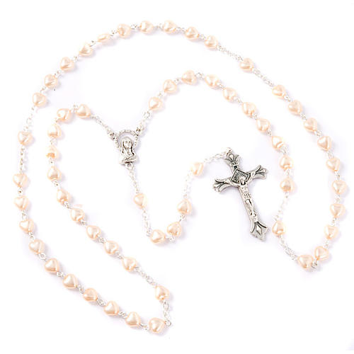 Heart-shaped beads pearled rosary 3
