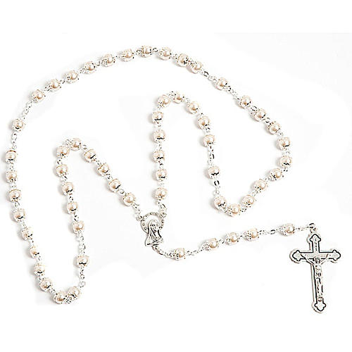 Mother of pearl effect copiglia rosary 1