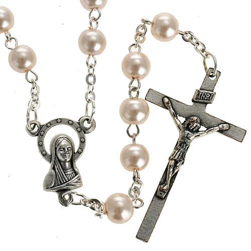 Glass pearl rosary 1