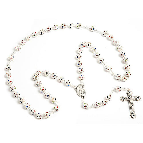 Metal and strass rosary 1