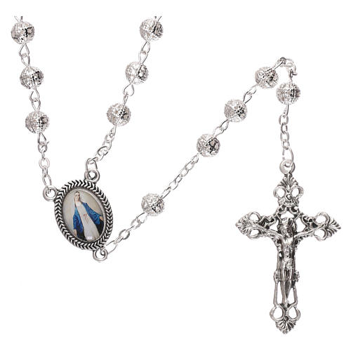 Metal filigree rosary 6 mm 1