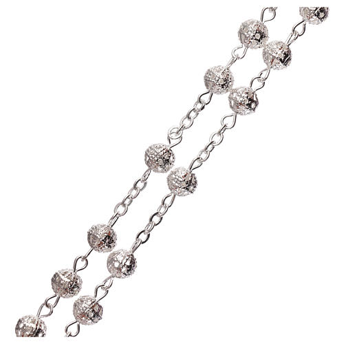 Metal filigree rosary 6 mm 3