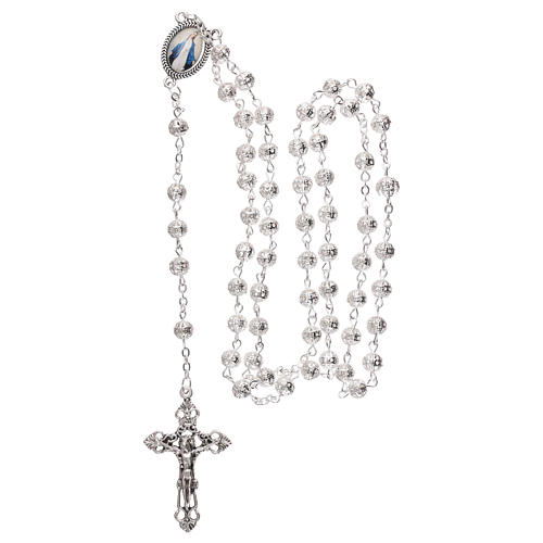 Metal filigree rosary 6 mm 4