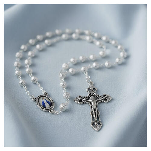 Metal filigree rosary 6 mm 2