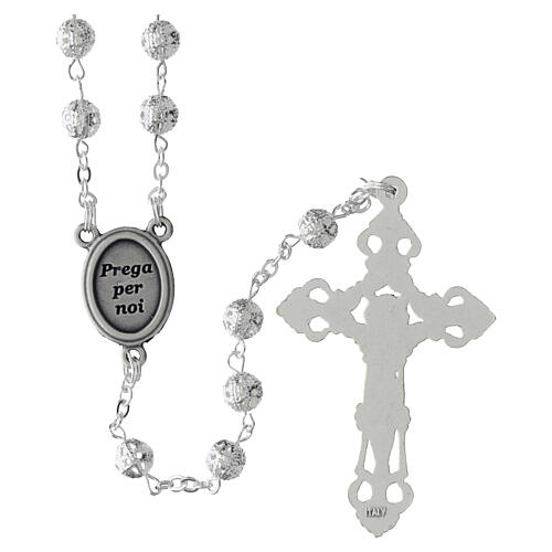 Metal filigree rosary 6 mm 3