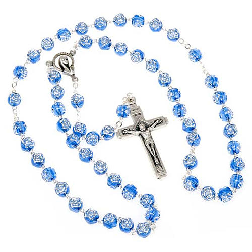 Rosary with rose-shaped beads 2